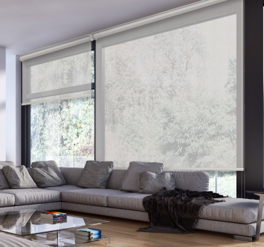 Estor enrollable blanco transparente - TenVinilo