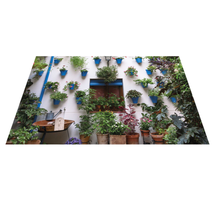 Mantel individual rectangular patio andaluz - TenVinilo