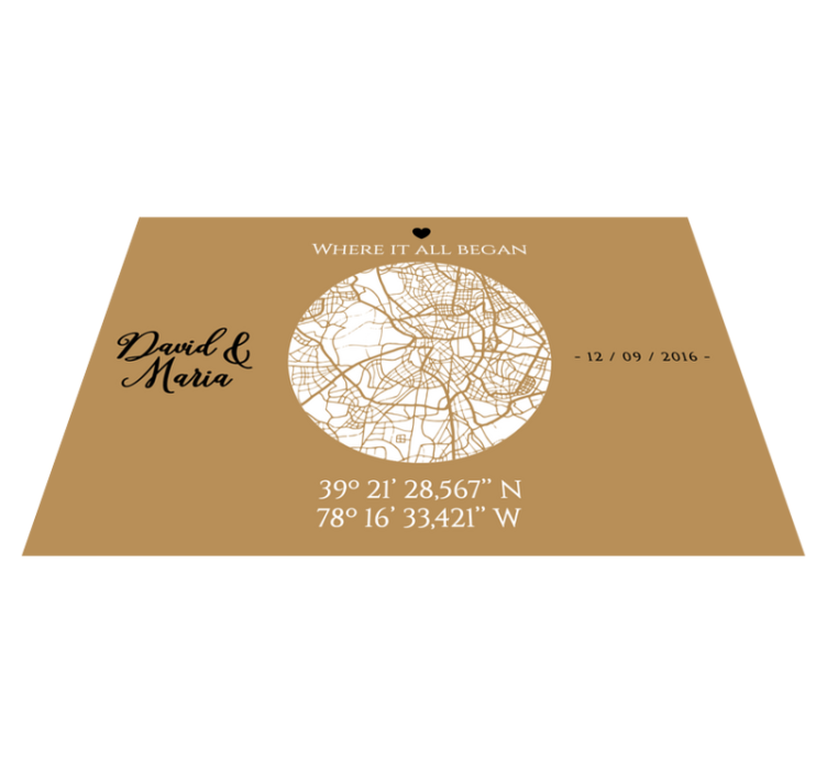 Mantel individual original "donde todo empezó" - TenVinilo