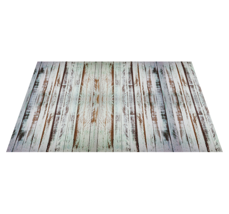 Mantel individual patrón madera decapada - TenVinilo