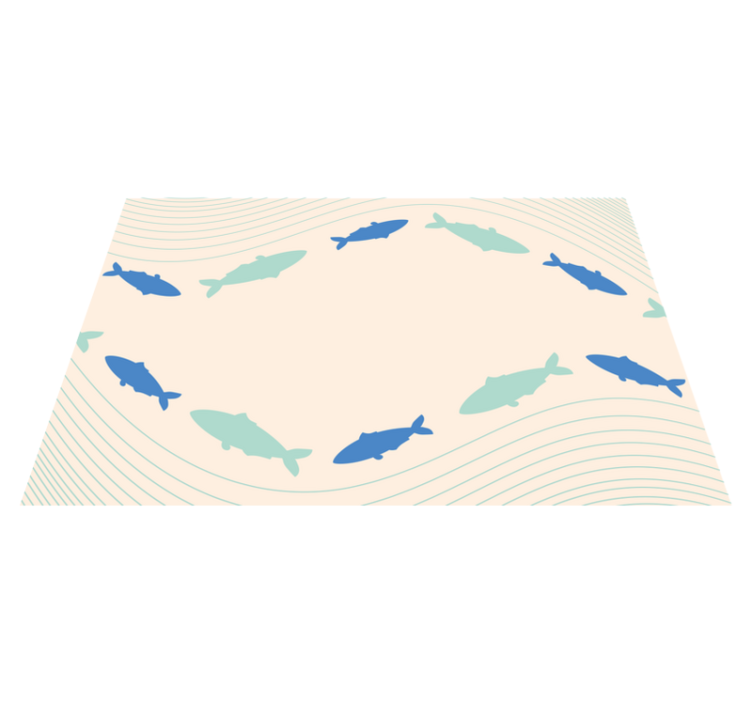 Individual original mesa peces mediterráneo - TenVinilo