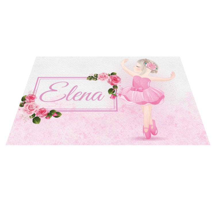 Mantel individual personalizable bailarina - TenVinilo