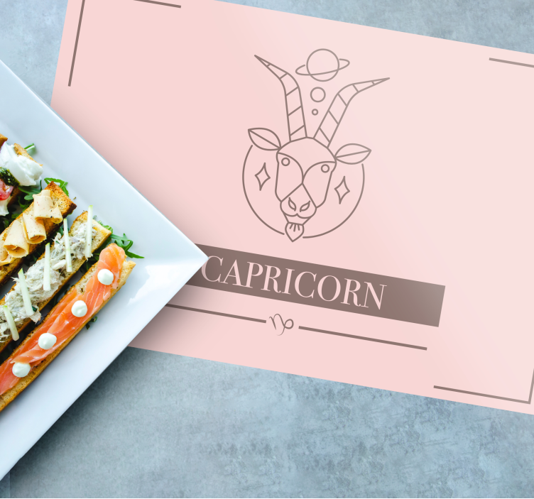Mantel individual signo zodiacal Capricornio - TenVinilo