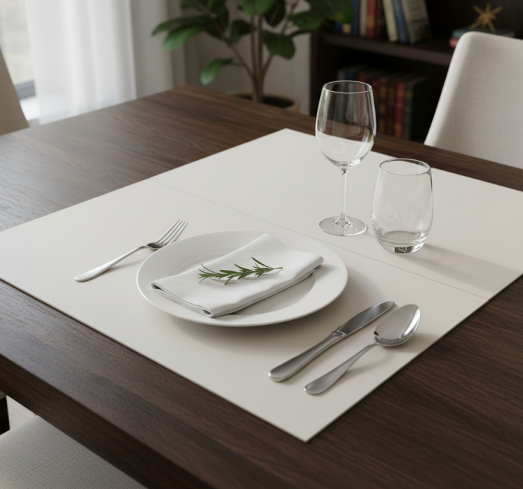 Mantel individual elegante color pantone 123 c - TenVinilo