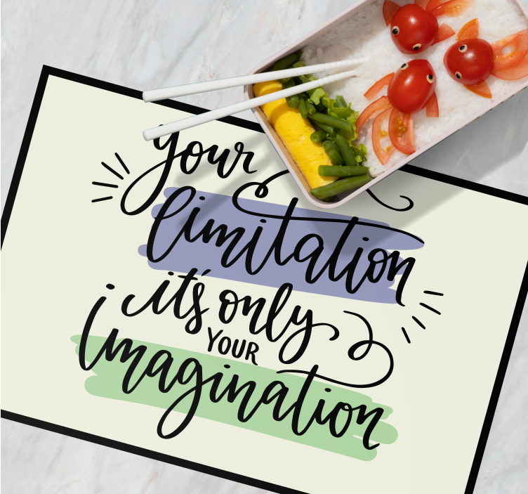 Mantel individual frases obra de frases motivacionales - TenVinilo