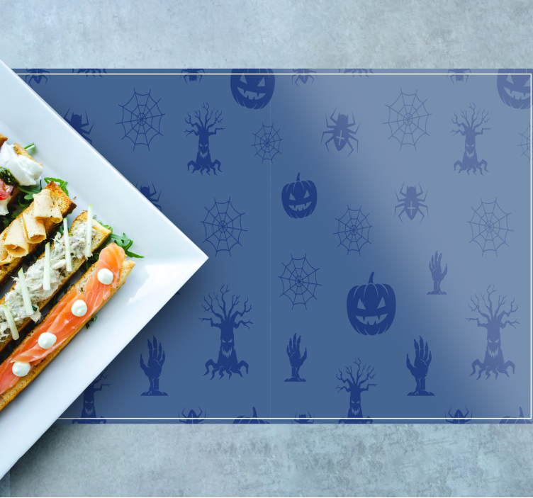 Mantel individual halloween decoración espeluznante - TenVinilo