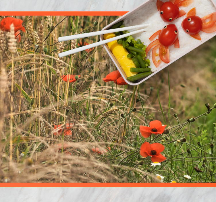 Mantel individual infantil arreglo divertido de alimentos - TenVinilo