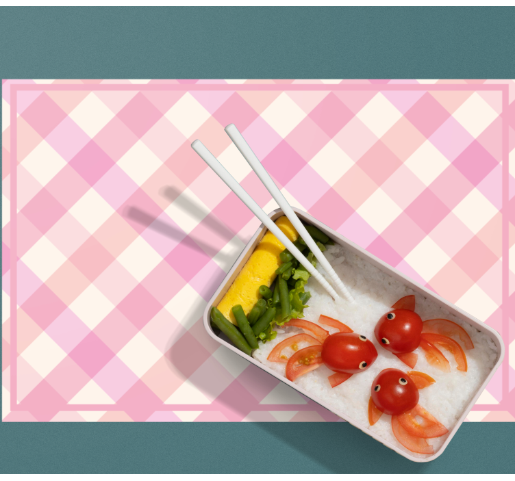 Mantel individual infantil presentación de comida linda - TenVinilo