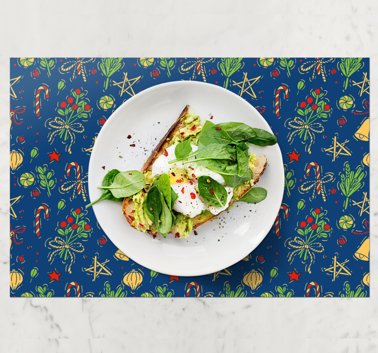 Mantel individual navideño para mesa temática navideña - TenVinilo