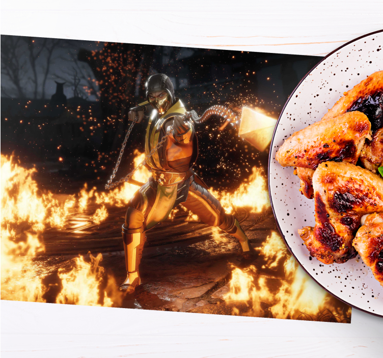 Mantel individual original acción de personaje feroz - TenVinilo