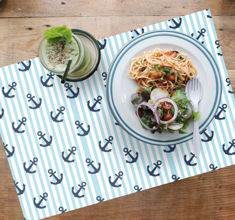 Mantel individual original ancla marítima - TenVinilo