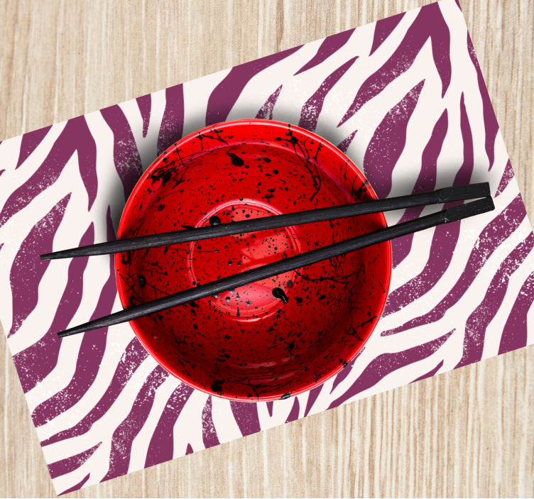 Mantel individual original cuenco colorido audaz - TenVinilo