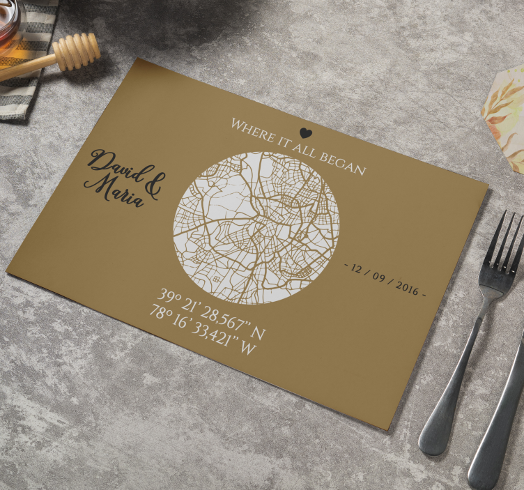 Mantel individual original "donde todo empezó" - TenVinilo