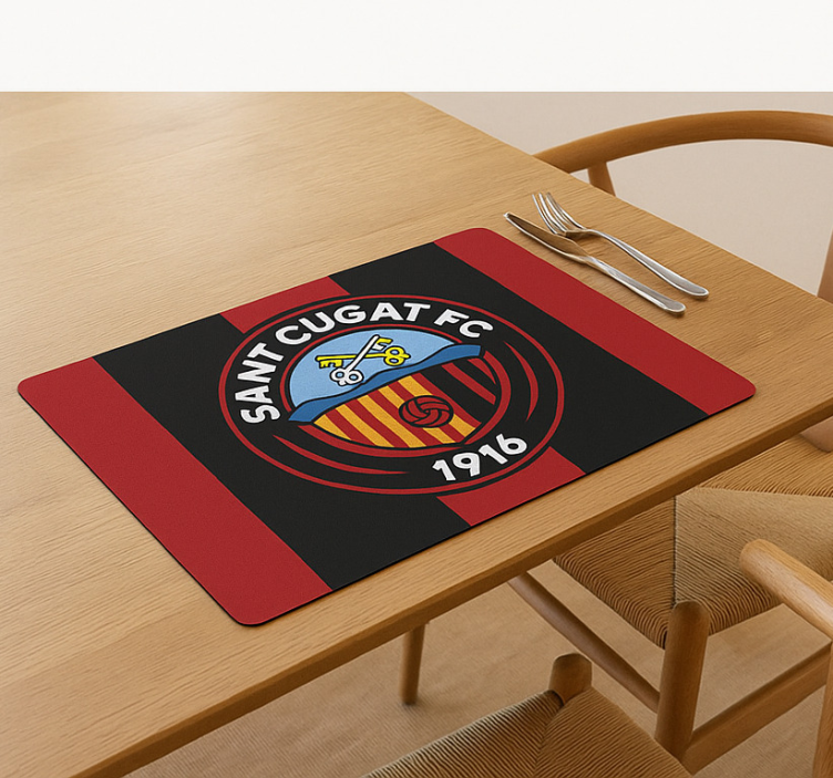 Mantel individual original escudo de sant cugat - TenVinilo