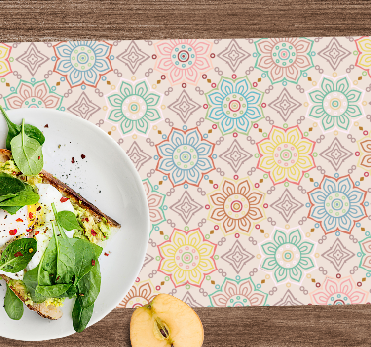 Mantel individual original estampado botánico vivo - TenVinilo