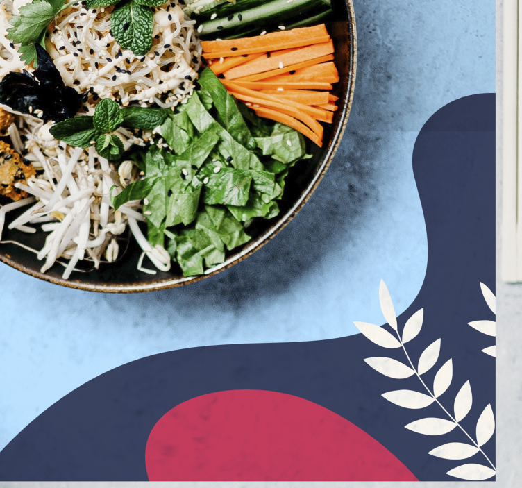 Mantel individual original formas abstractas coloridas - TenVinilo