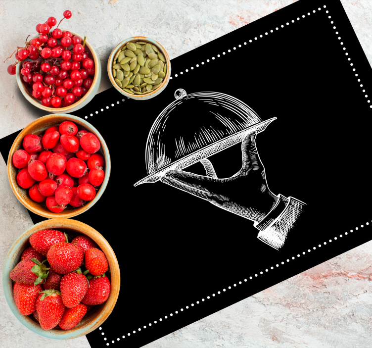 Mantel individual original mano de servicio elegante - TenVinilo