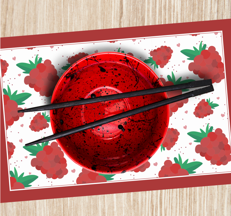 Mantel individual original set de tazones elegantes - TenVinilo