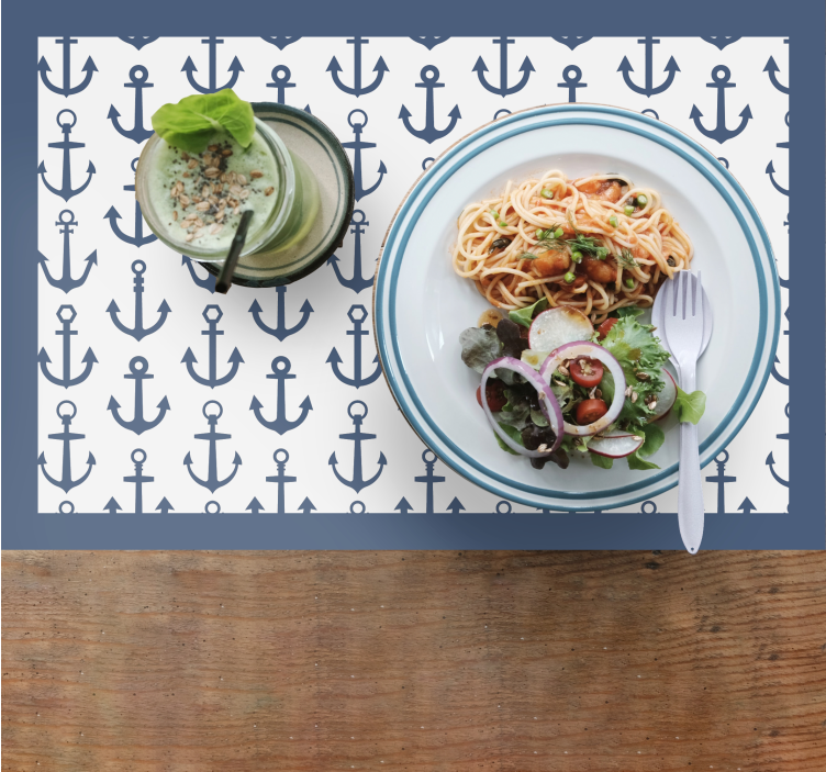 Mantel individual original superficie con ancla - TenVinilo