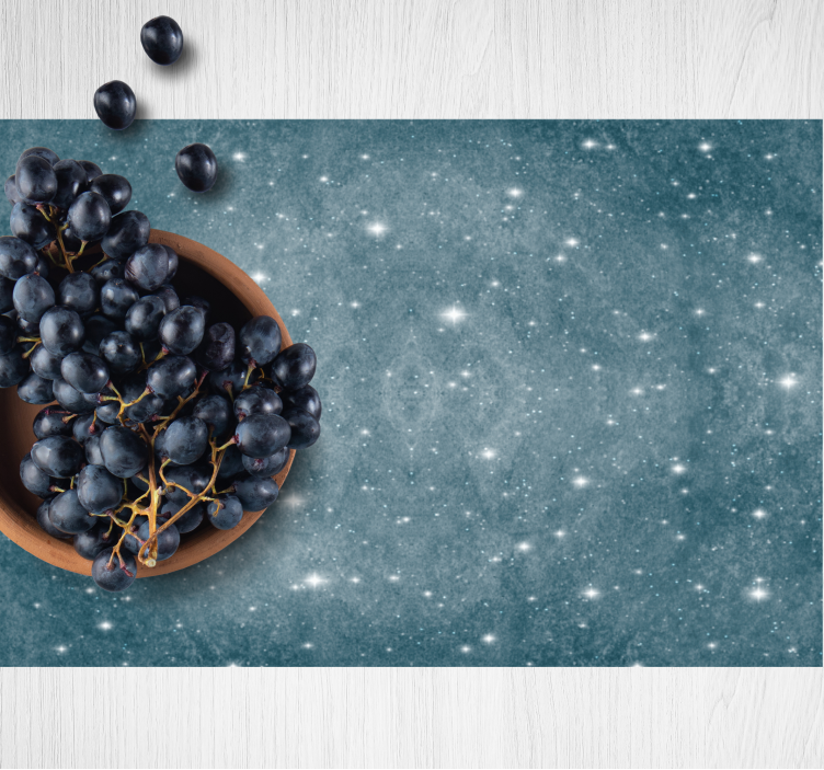 Mantel individual original uvas en tazón - TenVinilo