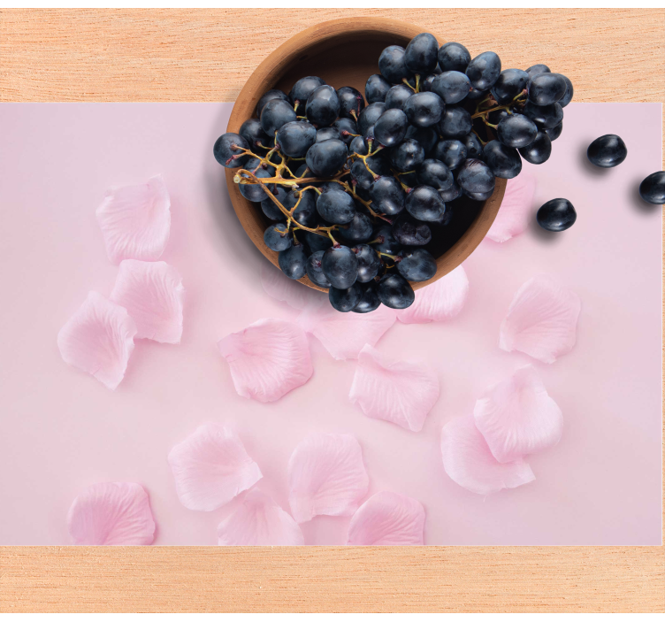 Mantel individual patrón arreglo de pétalos delicados - TenVinilo