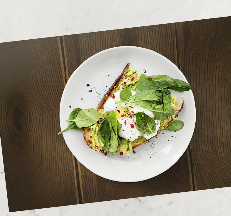 Mantel individual patrón madera natural - TenVinilo