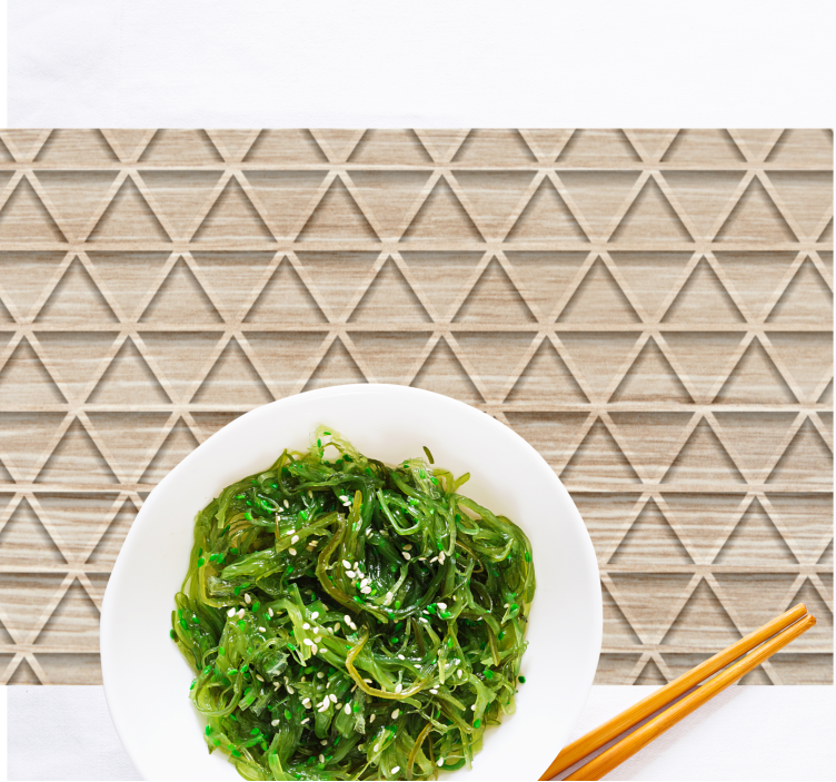 Mantel individual patrón motivo geométrico - TenVinilo