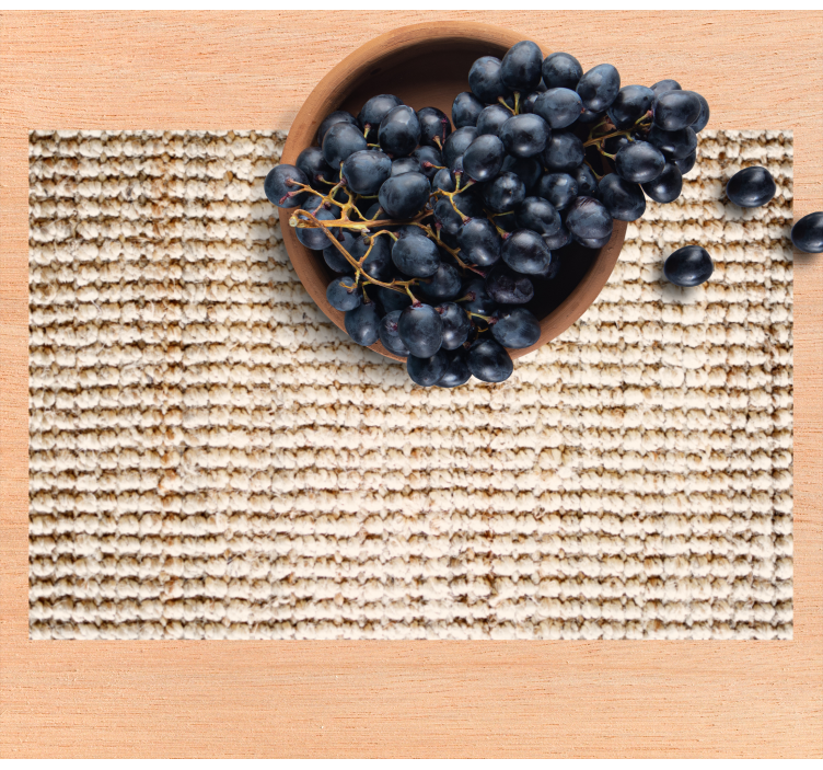 Mantel individual patrón superficie de tejido natural - TenVinilo