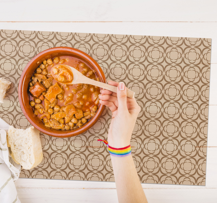 Mantel individual patrón superficie elegante estampada - TenVinilo