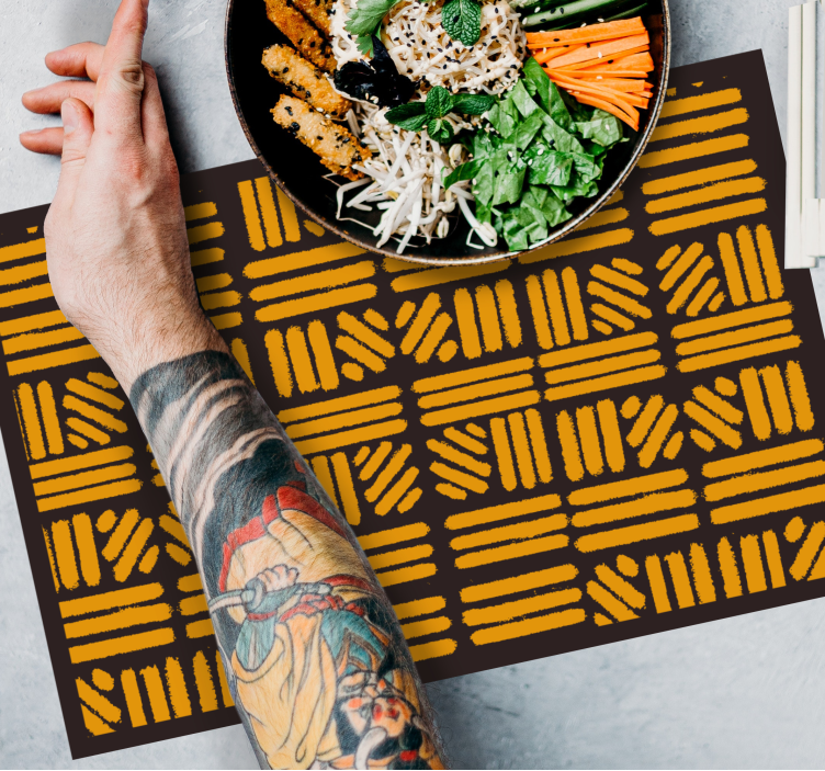 Mantel individual patrón superficie texturizada - TenVinilo