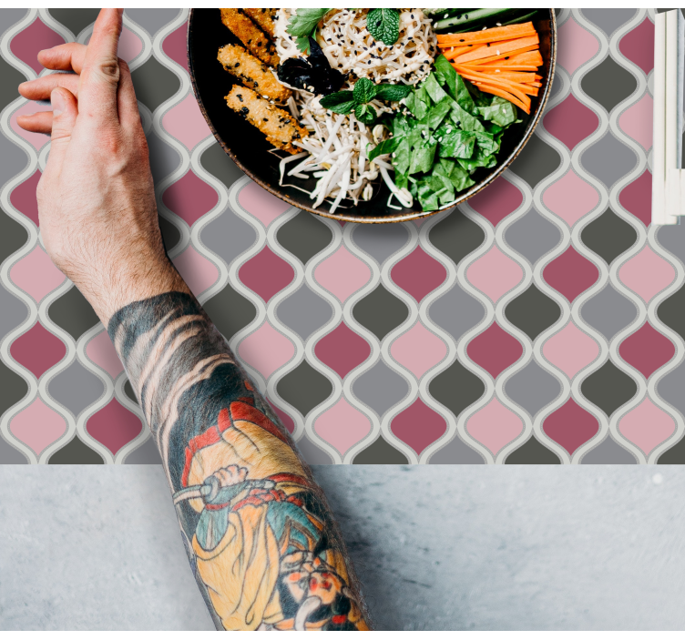 Mantel individual patrón textura colorida - TenVinilo