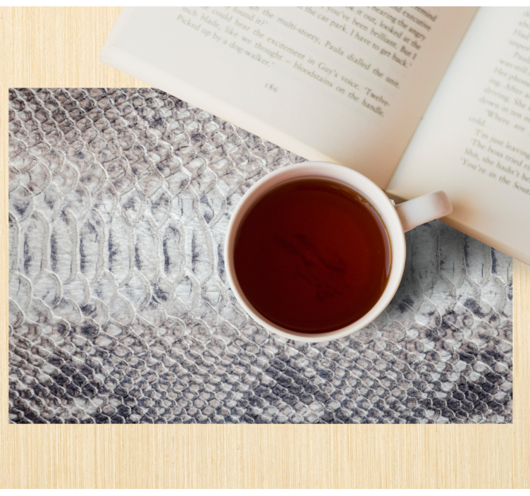 Mantel individual patrón textura piel de serpiente - TenVinilo