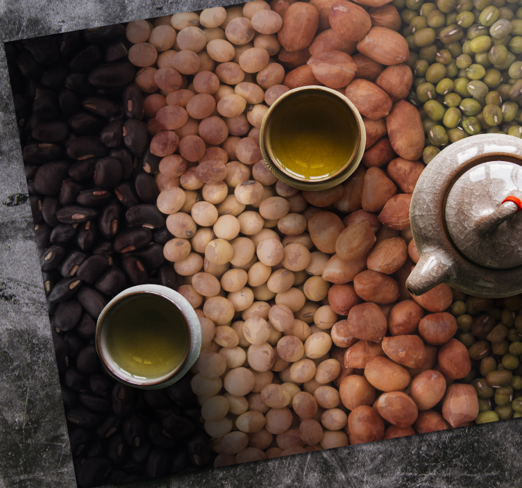 Mantel individual patrón variedad de frutos secos - TenVinilo