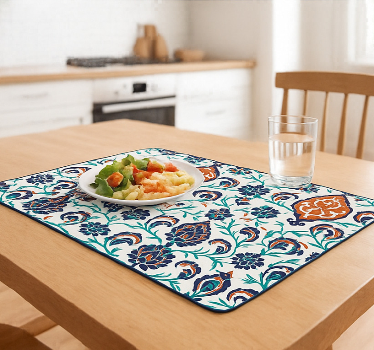 Manteles individuales indios estilo tradicional elegante mandalas - TenVinilo