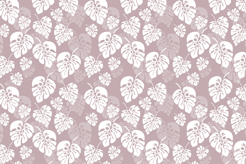 Mantel individual patrón diseño de hojas tropicales - TenVinilo