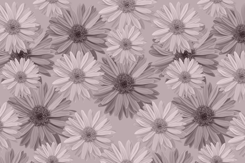 Mantel individual patrón diseño de platos florales - TenVinilo