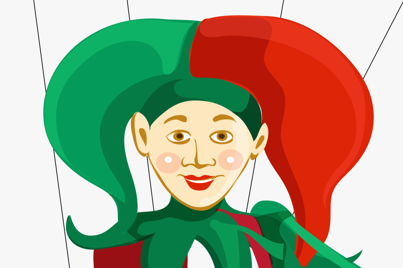 Mantel individual original ilustración de bufón - TenVinilo