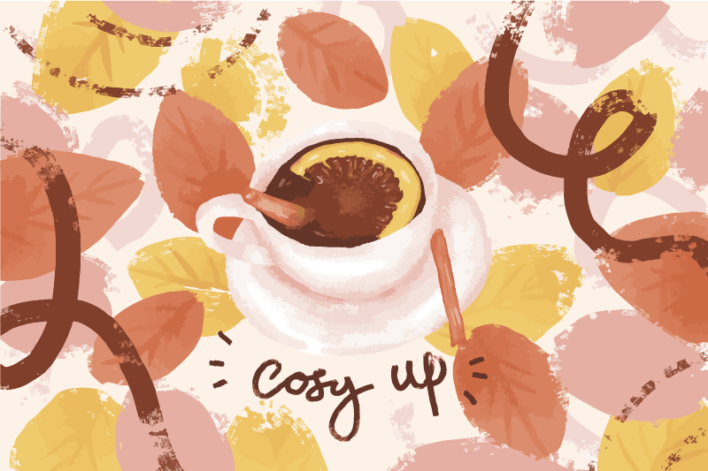 Mantel individual original taza de café acogedora - TenVinilo