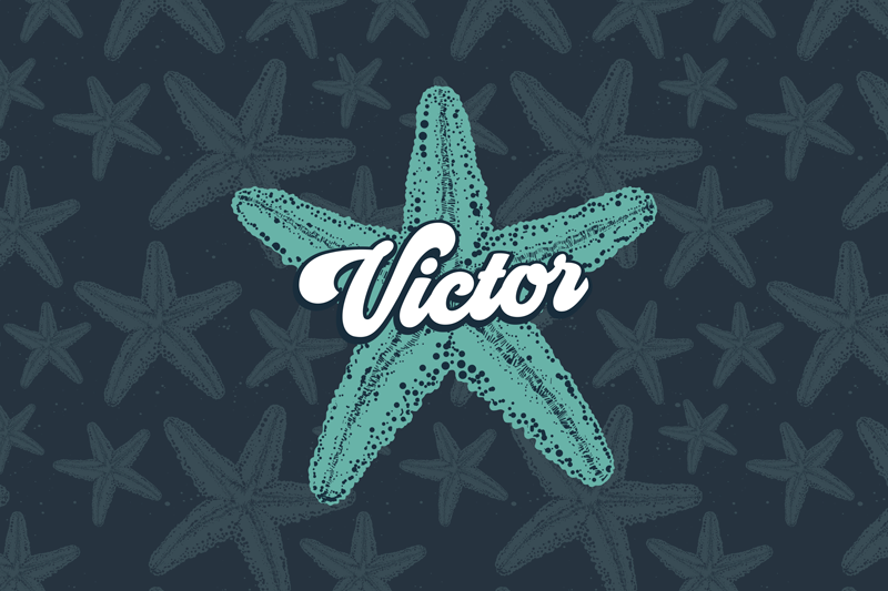 Mantel individual personalizable estrella de mar - TenVinilo