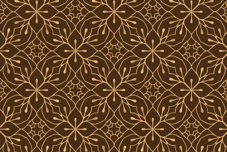 Mantel individual patrón idea de flor elegante - TenVinilo