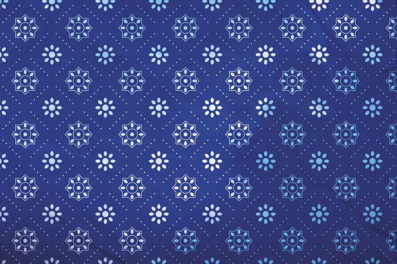 Mantel individual patrón superficie azul marino - TenVinilo