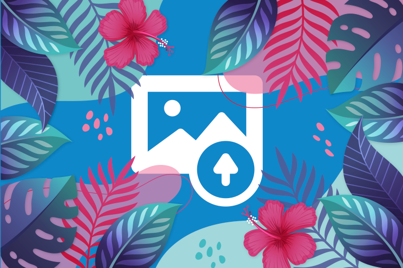 Mantel individual original hojas tropicales coloridas - TenVinilo