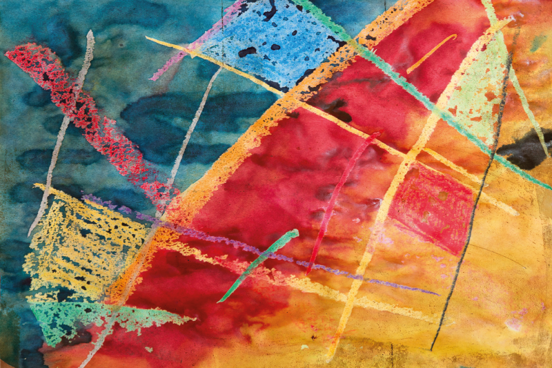 Mantel individual original patrones geométricos vibrantes - TenVinilo