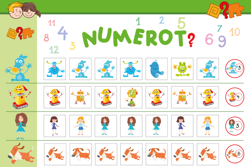 Mantel individual infantil pizarra educativa colorida - TenVinilo