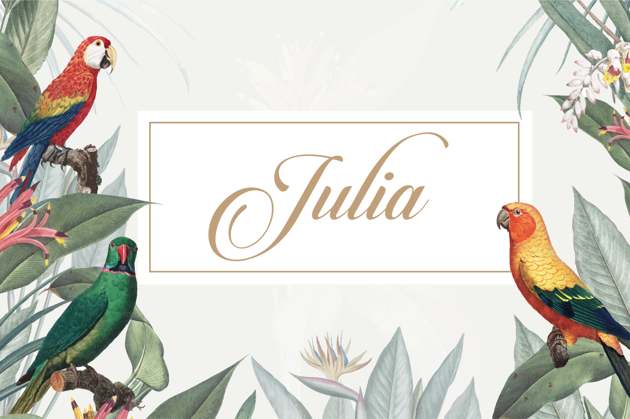 Mantel individual personalizable con nombre elegante - TenVinilo