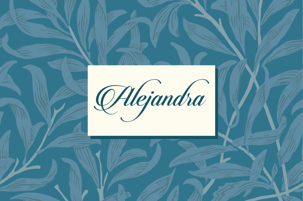 Mantel individual personalizable diseño de hojas elegantes - TenVinilo