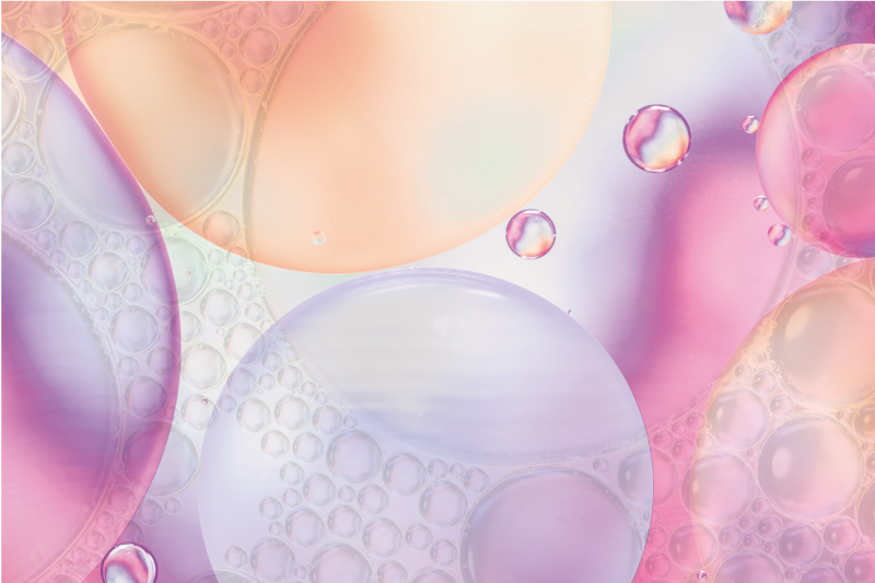 Mantel individual patrón superficie colorida burbujeante - TenVinilo