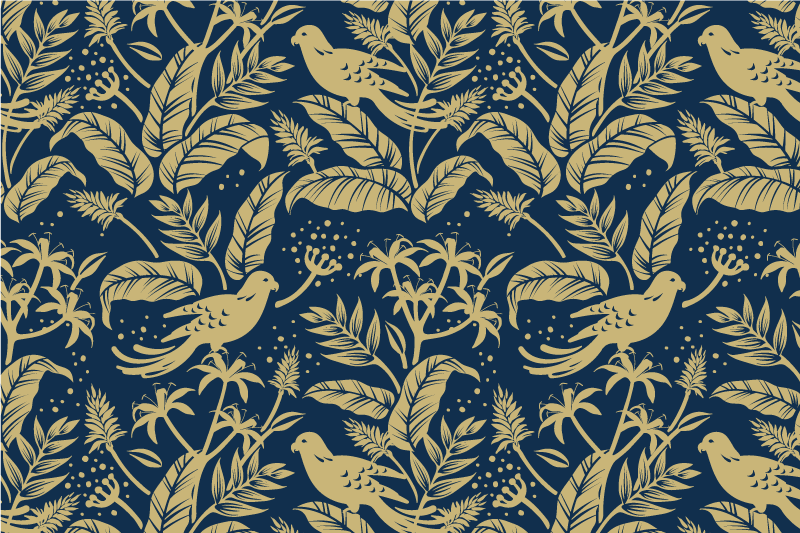 Mantel individual original motivo de hojas elegantes - TenVinilo