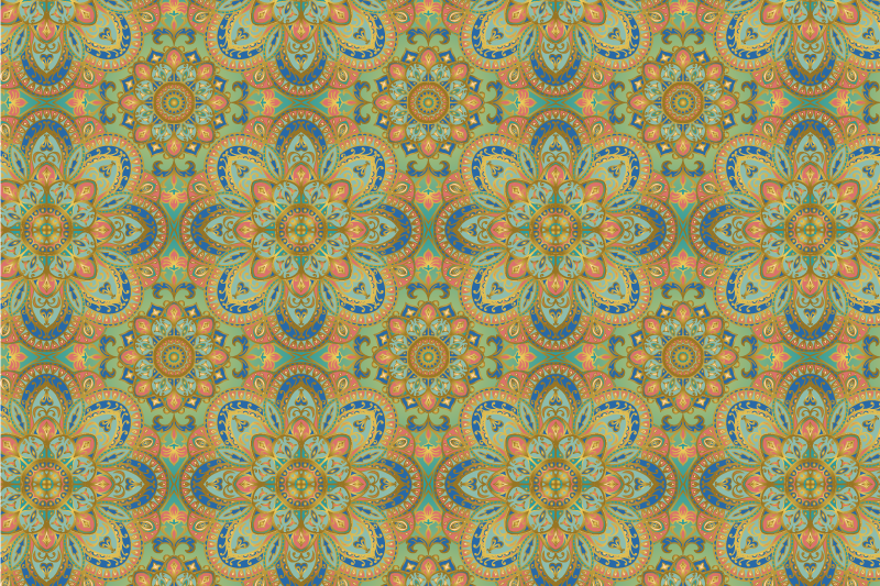 Mantel individual original arreglo floral elaborado - TenVinilo