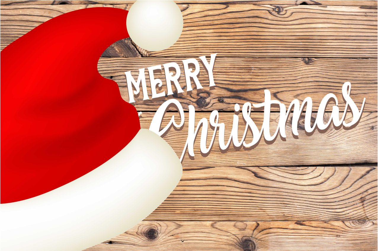 Mantel individual navideño sombrero de santa festivo - TenVinilo